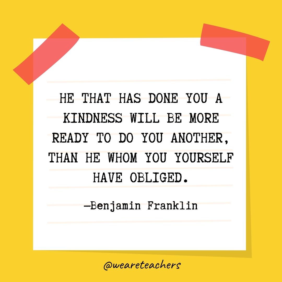Examples of Thoughtful Words or Deeds Encountered