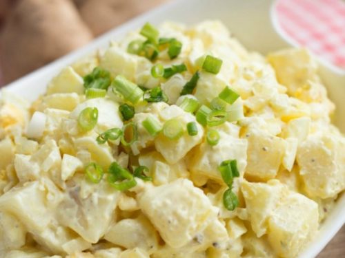 Luscious Potato Salad with Fresh Green Onions