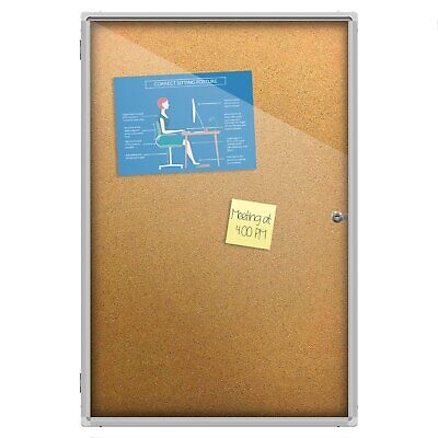 Corkboard Display Mounted on the Wall