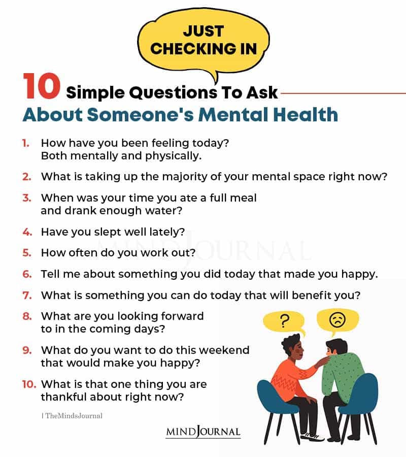 Checking In: How Have You Been Doing?