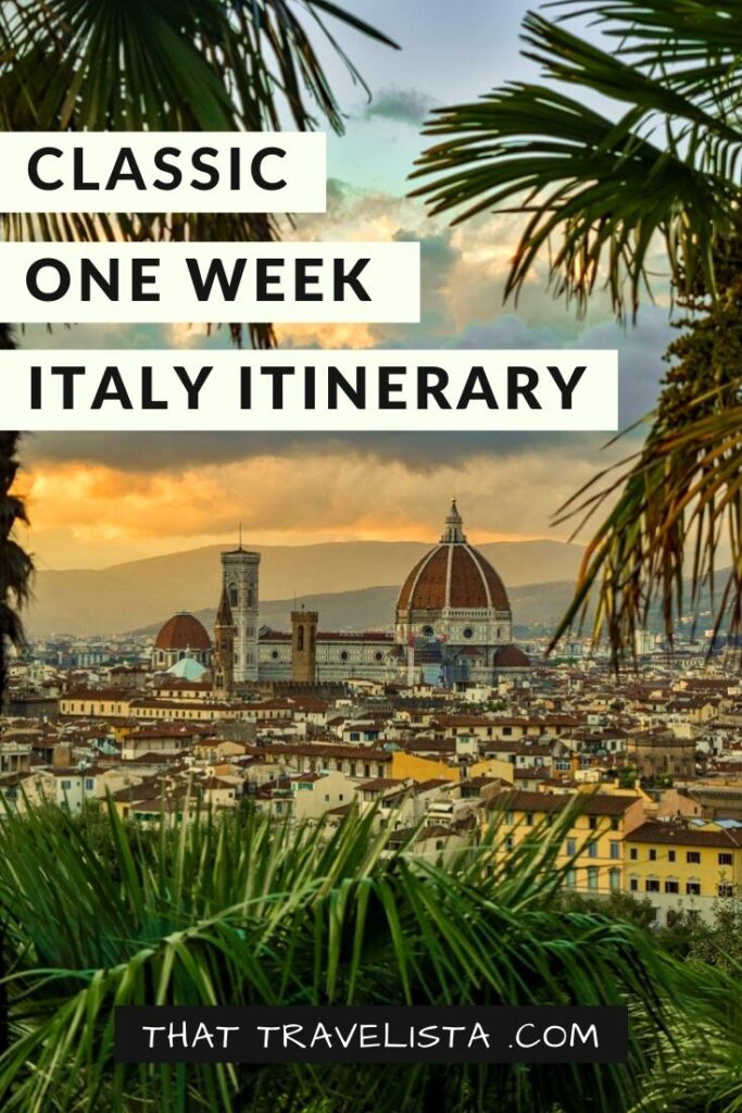 Discovering Italy: A Week-Long Travel Plan