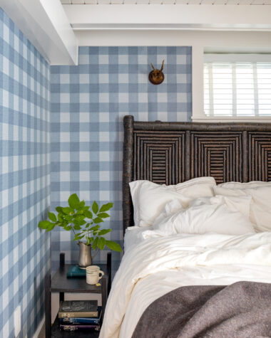 Bedroom Decoration Showcasing Tartan Plaid Pattern