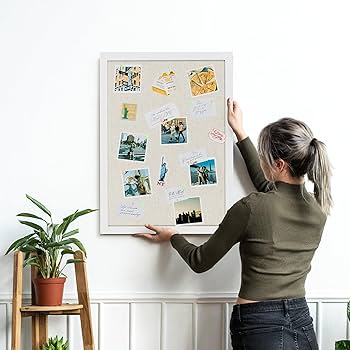 Corkboard Display Mounted on Wall