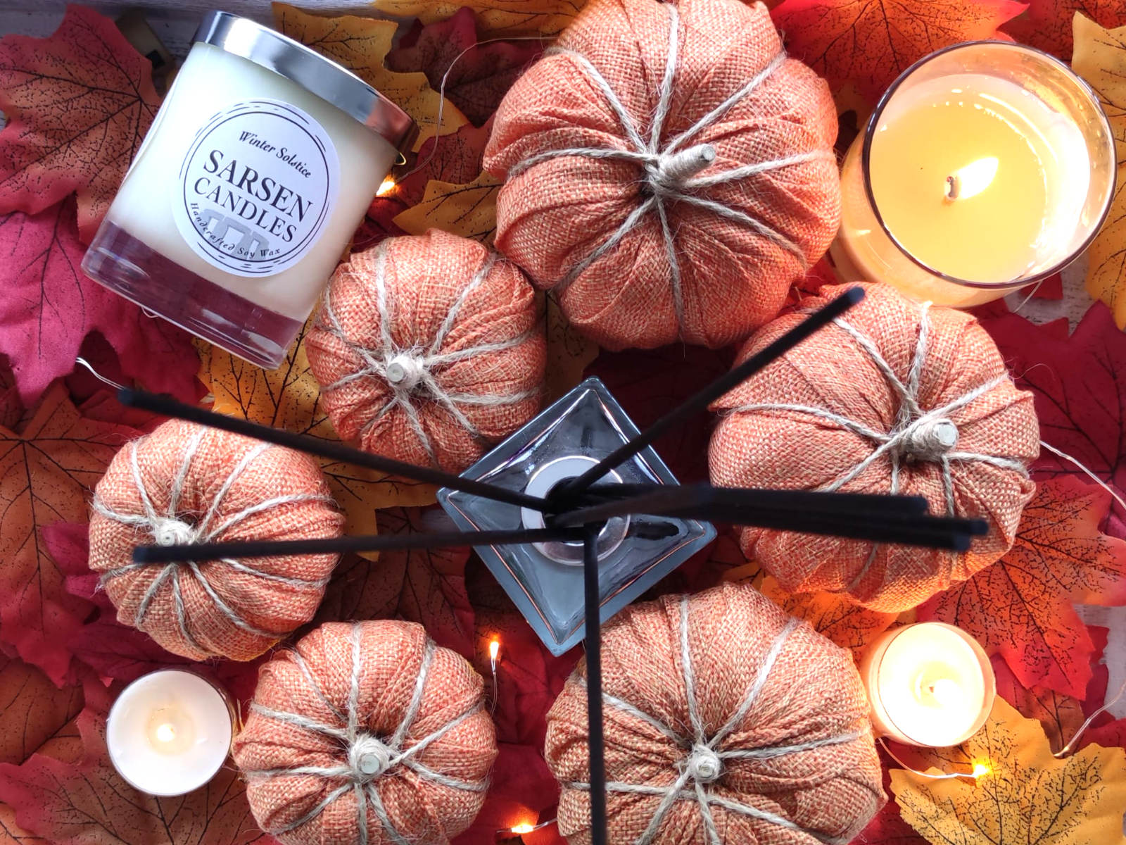 Cozy Fall Candle Range from UK Independent Small Enterprises