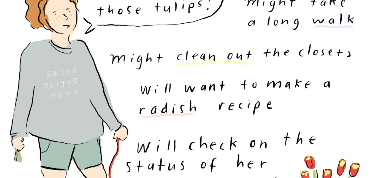 Woman Relishing a Weekend in Spring