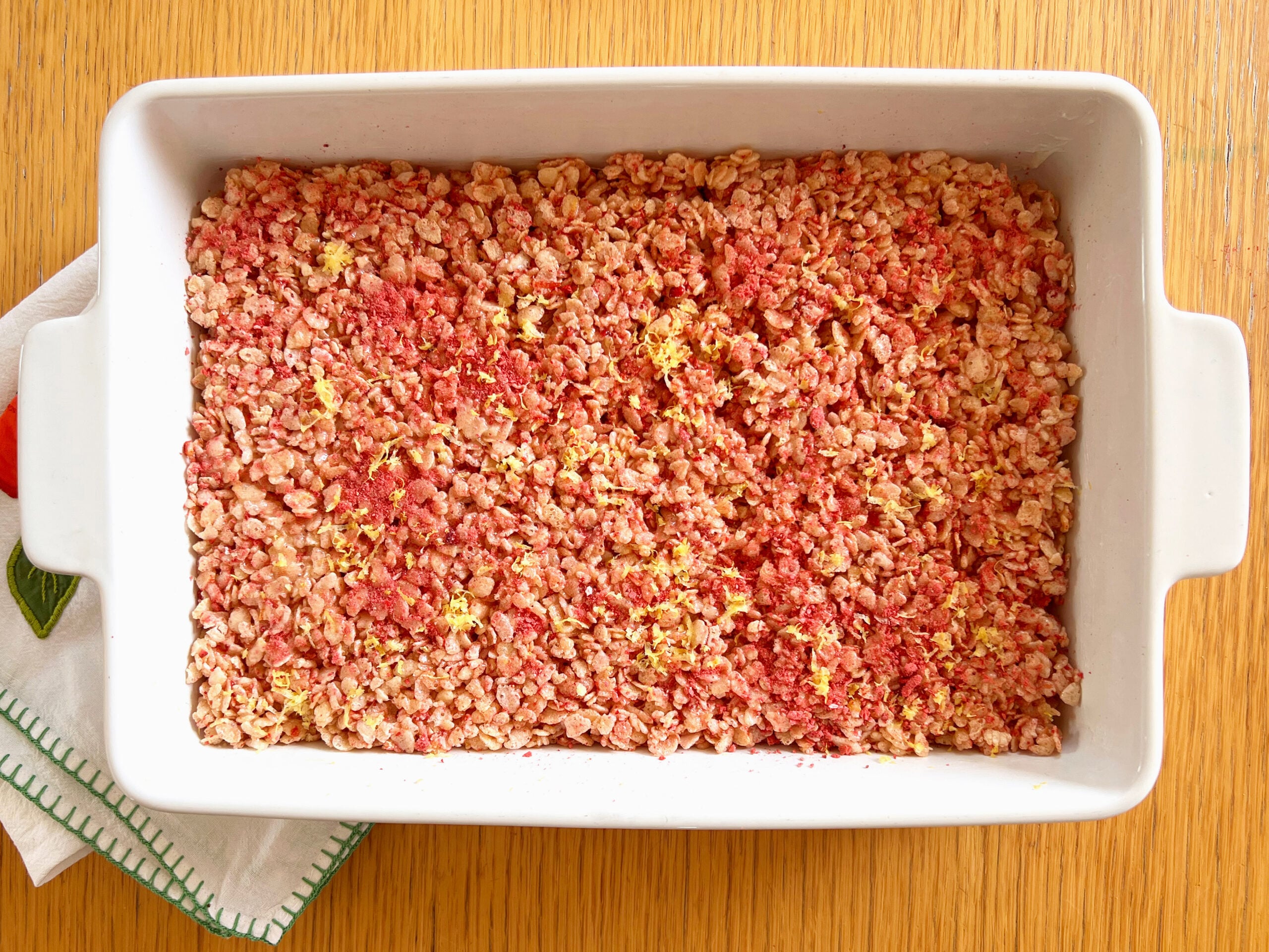 Rice Krispies Treats Recipe with Strawberry and Lemon Flavors